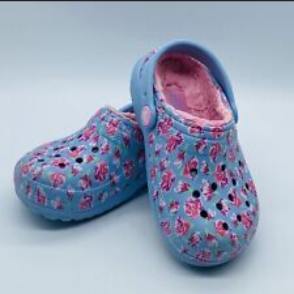 Croc floral for little girls big girls